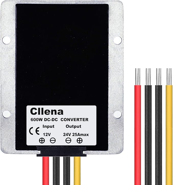 Cllena DC/DC 12V to 24V Boost Converter 25A 600W Step Up Voltage Regulator