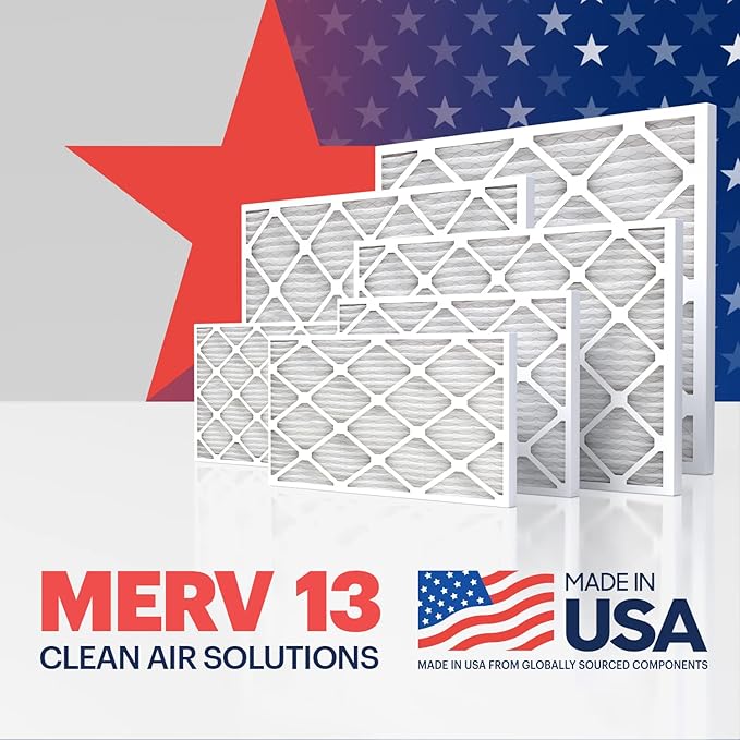 BNX TruFilter 14x20x1 Air Filter MERV 13 (4 Pack)