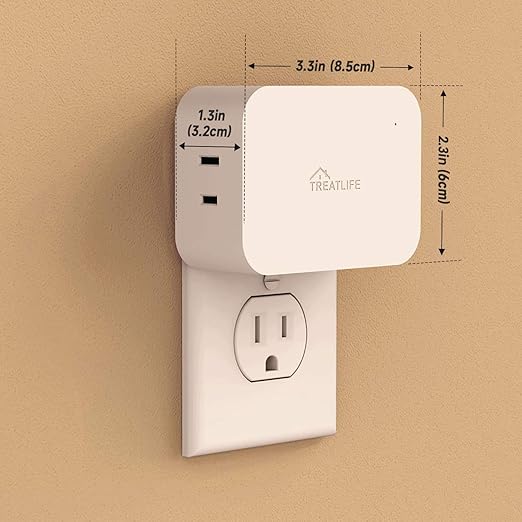 TREATLIFE Dimmable Smart Plug 2 Pack, 2.4GHz Smart Plug Works