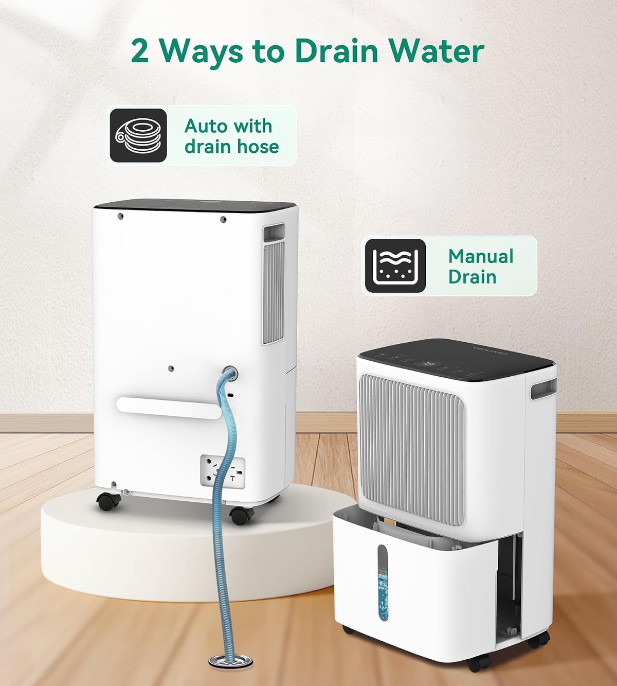 2500 sq.ft dehumidifier for basement on a desk or shelf