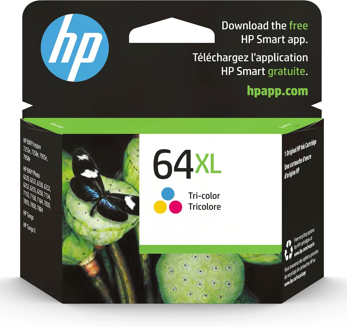 HP 64XL Tri-Color High-Yield Ink Cartridge Printers | Works