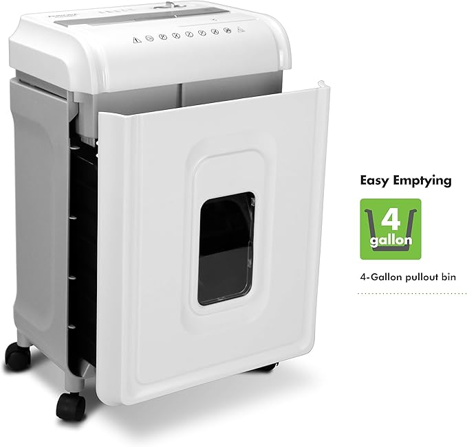 Aurora AU1262XA Anti-Jam 12-Sheet Crosscut Paper and CD/Credit Card Shredder