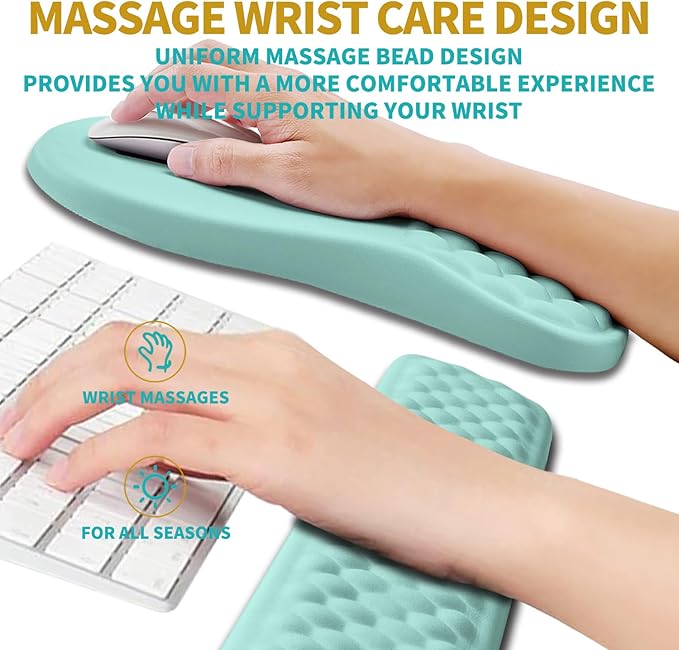 Hokafenle 2 in 1 Ergonomic Mouse Pad Wrist Support & Wrist Rest
