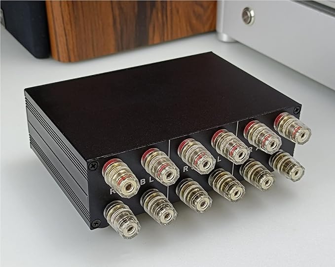SOLUPEAK P2 2-in-1-Out Amp Amplifier Speaker Switcher Selector Switch Splitter