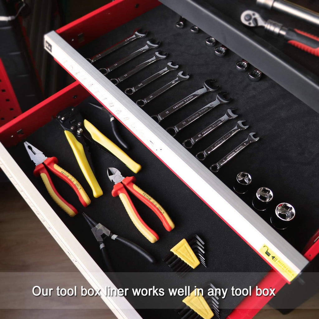 casoman professional tool box liner, drawer liner, shelf, package contents