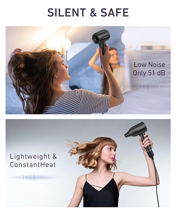 Cosy Companions High-Speed Ionic Hair Dryer, 150000 RPM Brushless Motor