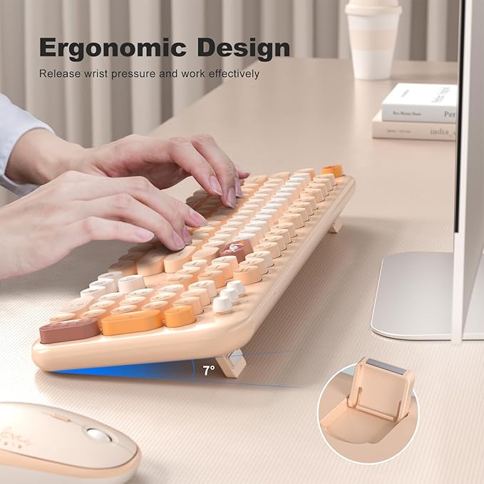 MOFII Wireless Keyboard and Mouse Combo, Full Size 2.4G Plug and Play