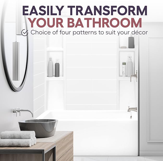 White Acrylic Tub Wall Surround 32"x 60"x 58"