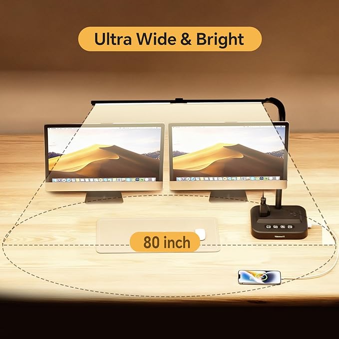 Moremili Adjustable LED Desk Lamp