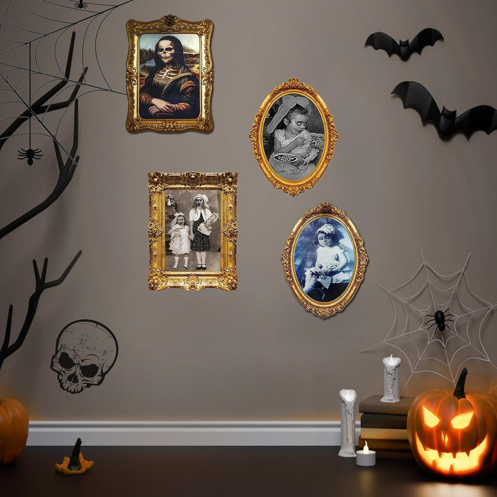 ECGER Halloween Decorations Indoor, Haunted Scary Changing Face Pictures