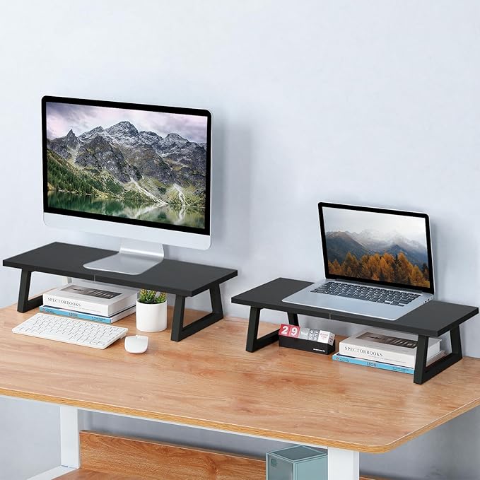 TEAMIX 24 inch Monitor Stand Riser, Printer Stand Riser