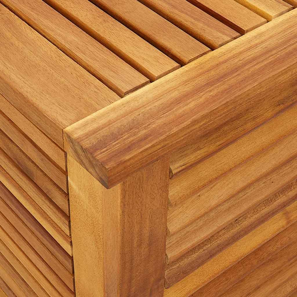 vidaXL Garden Storage Box Natural Wood Solid Acacia Wood, 100% PE (Bag)