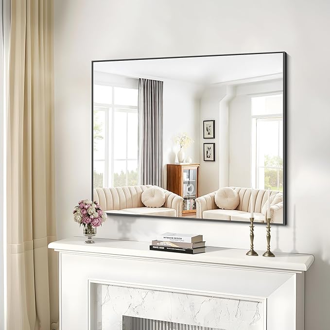 36x50inch Bathroom Mirror, Large Rectangular Wall Mirror