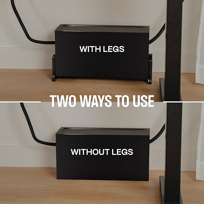 Extra Large Cable Management Box, Wood Cord Hider Box & Organizer