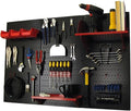 Wall Control Pegboard Organizer 4 ft. Metal Pegboard Standard Tool Storage Kit