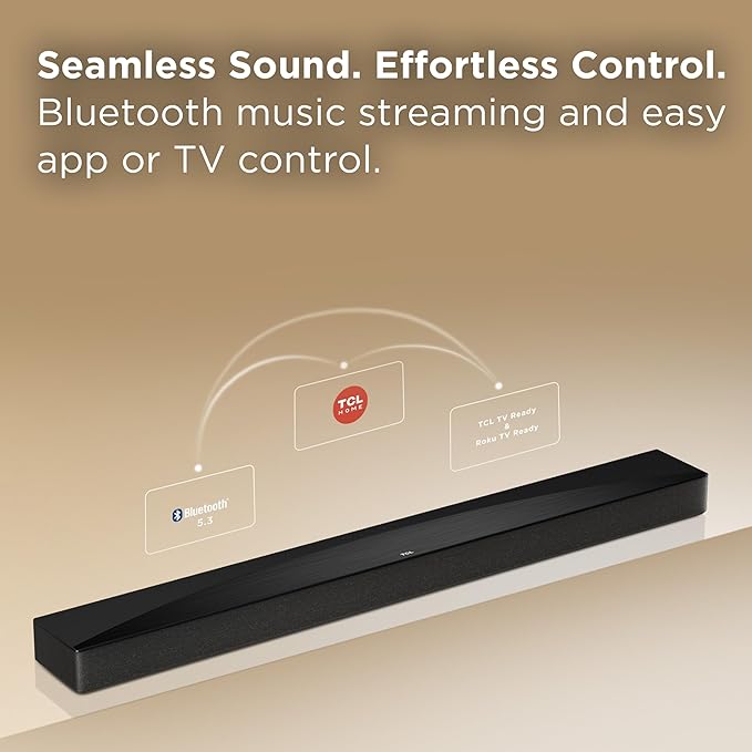 TCL Q65H 5.1 Sound Bar with Wireless Subwoofer