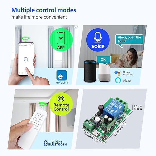 DieseRC 4x1 Channel WiFi Smart Switch