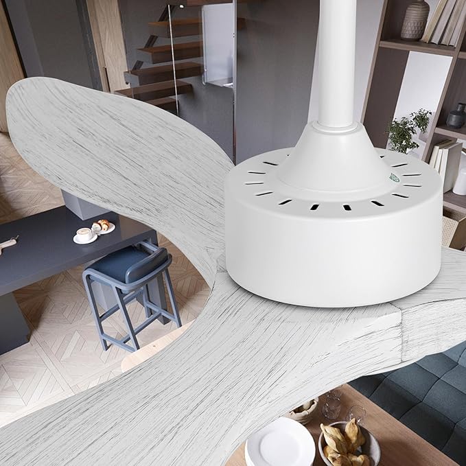 revoici 52 Inch White Ceiling Fan
