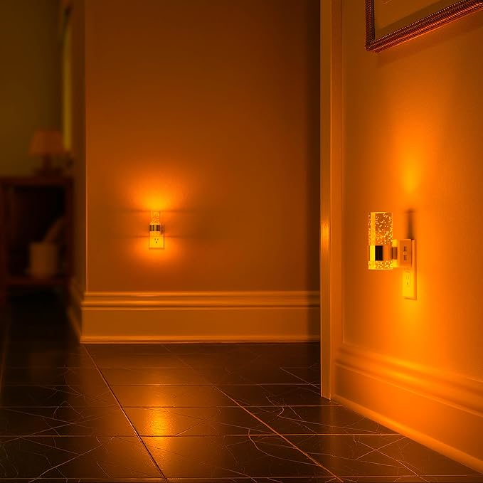 Briignite Night Light, 2 Pack Dimmable Night Lights Plug into Wall, LED Night