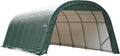 ShelterLogic ShelterCoat 12 x 28 x 8 ft Green Wind and Snow Rated Garage Round