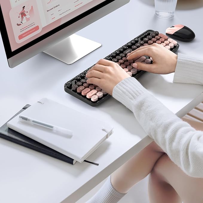 MOFII Wireless Keyboard and Mouse Combo, Full Size 2.4G Plug and Play