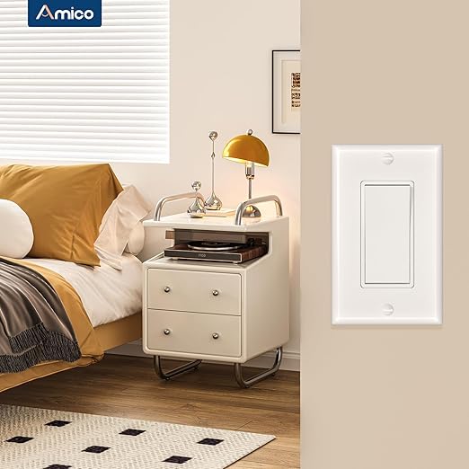 Amico 50 Pack Single Pole Light Switch