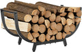 30In Firewood Log Storage Rack Holder Heavy Duty Wood Rack for Fireplace