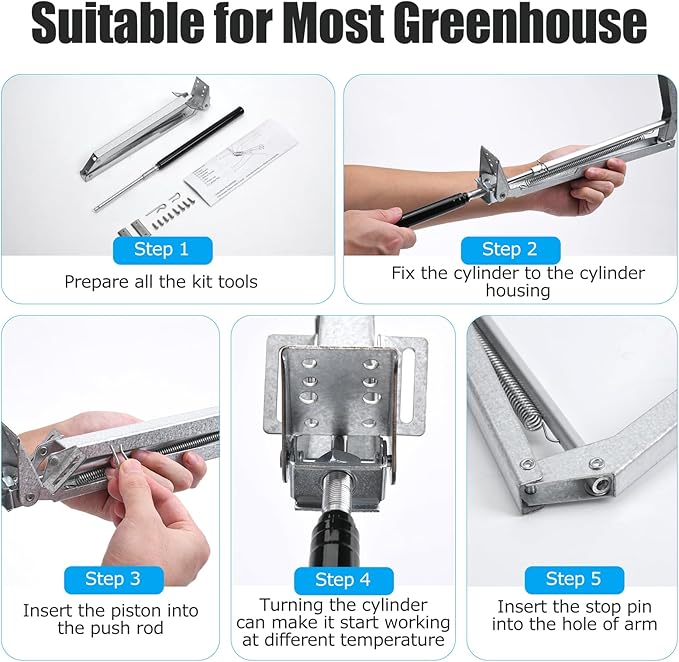 CHANGE MOORE Auto Vent Opener Automatic Greenhouse Window Opener Roof Vent