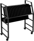 Line Leader 16-Device Mobile Charging Station | Steel Rolling Cart
