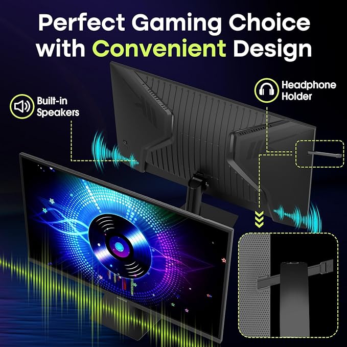 Amzfast 27 Inch 240Hz Gaming Monitor, FHD Fast VA Panel 4000:1 Contrast