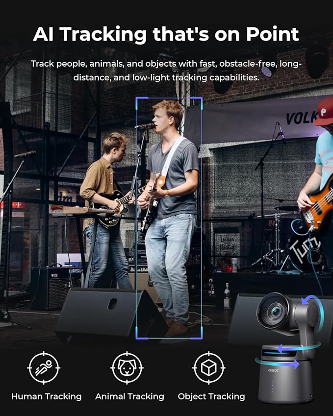 OBSBOT Tail Air & Smart Remote Combo, Streaming Camera