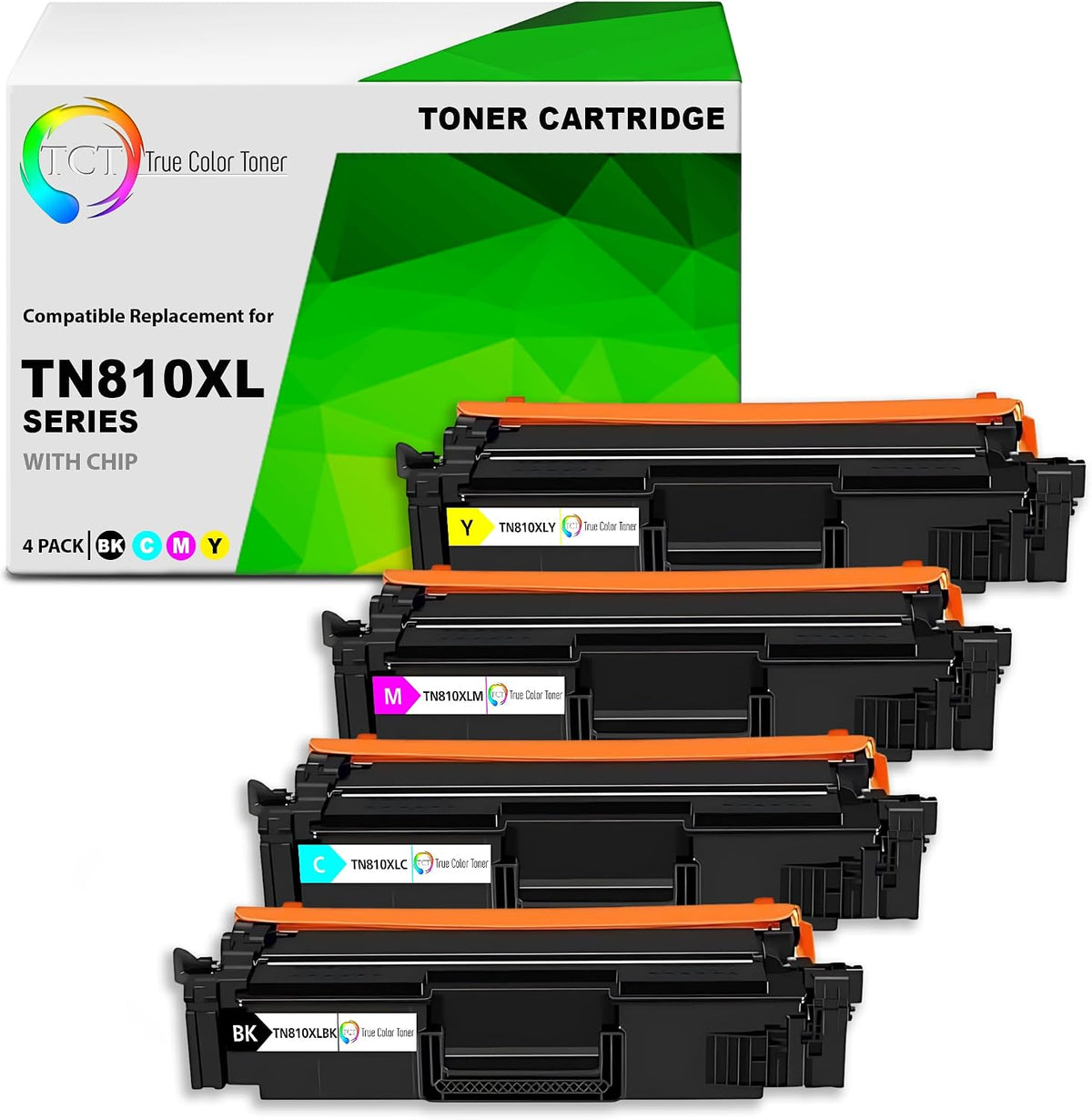 TCT TN810XL Compatible Toner Cartridge 4 Pack