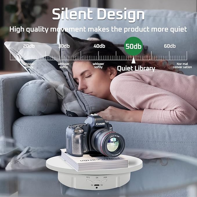 JAYEGT 3 in1 Motorized Rotating Display Stand