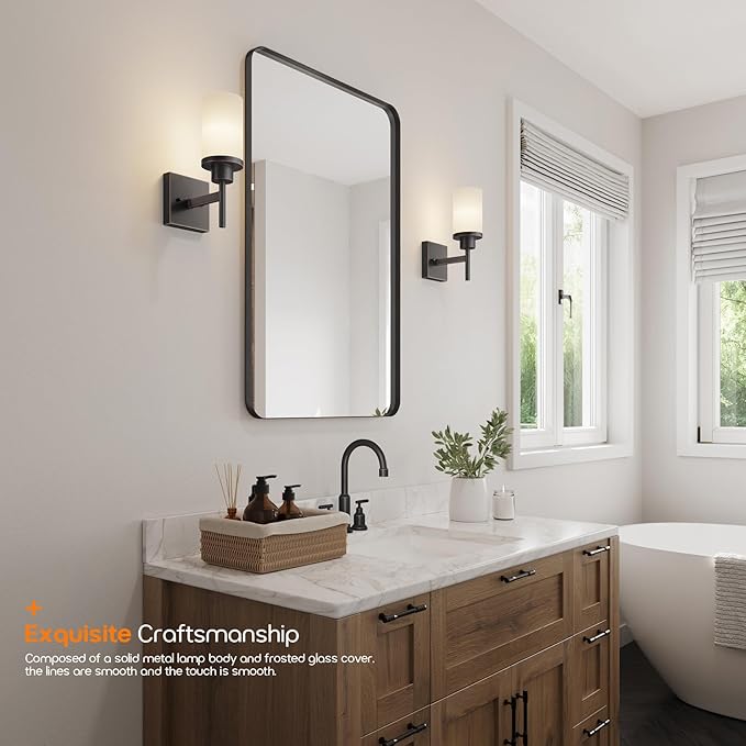 AONEON Wall Lights Over Mirror Bathroom Vanity Light Fixtures (2 Pack)