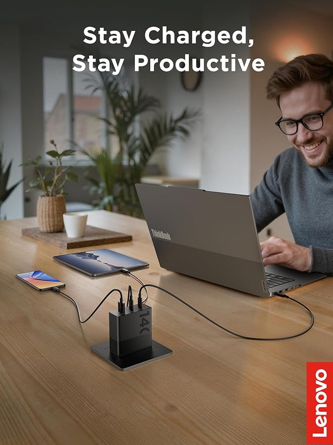 Lenovo 140W USB C Charger, GaN Power Adapter