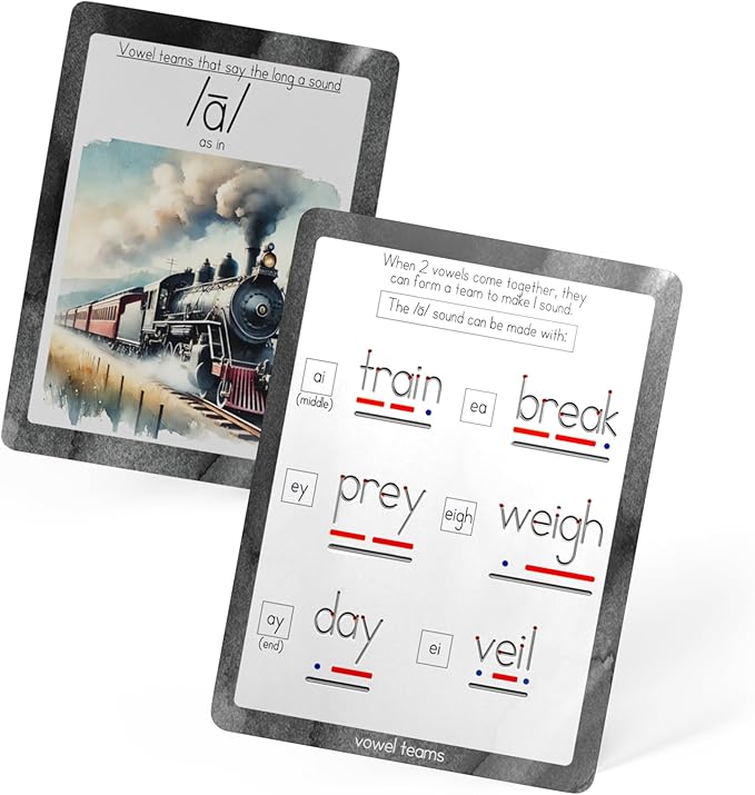 Phonics & Vowel Teams Flashcards