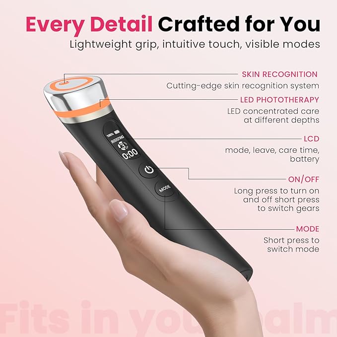 Face Lift Device – 8 in 1 Skin Tightening and Lifting, LED Light Therapy