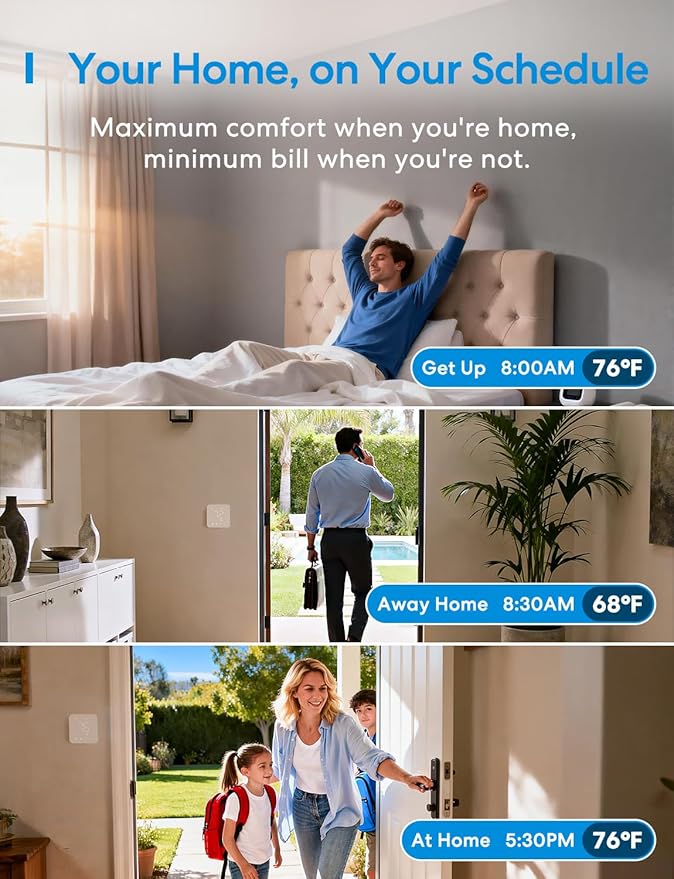 meross Smart Thermostat for Home, WiFi Thermostat Works