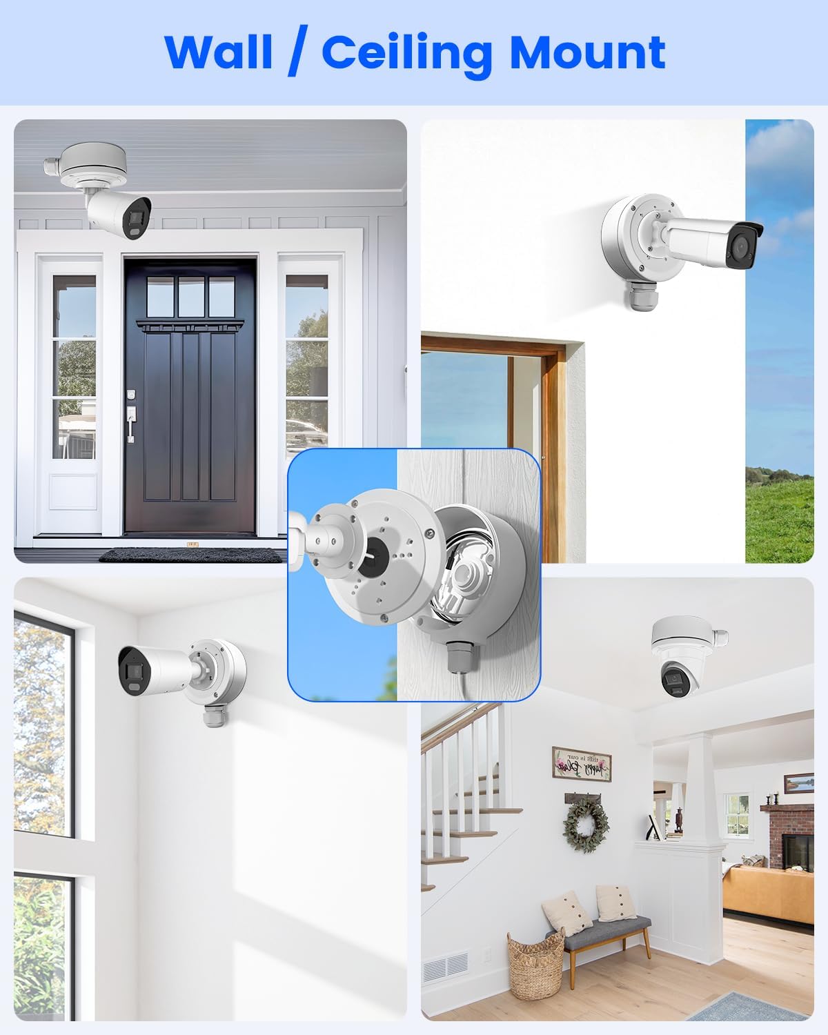 KU-DS-1280ZJ-S Metal Security Camera Junction Box for HIK Cameras