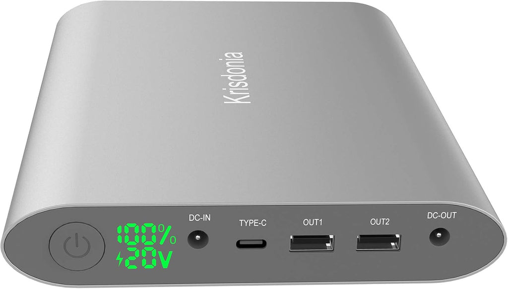 Krisdonia Portable Laptop Charger 185Wh/50000mAh External Battery Pack Power