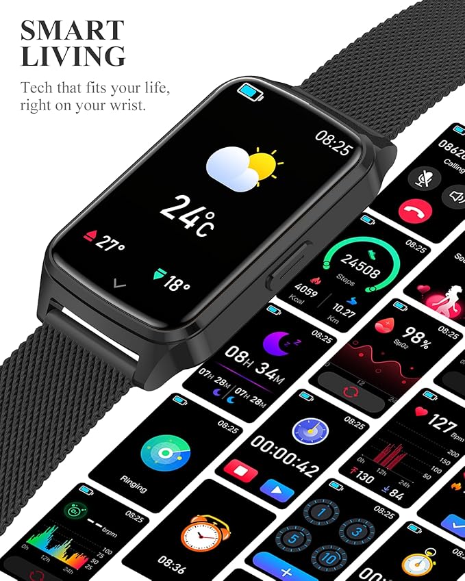 ChronArk Fitness Tracker Watch for Women Men, Step Counter Compatible