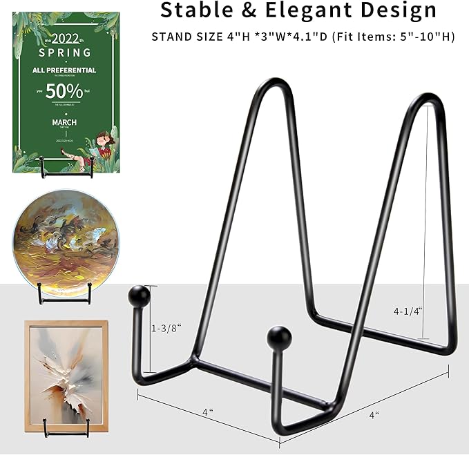 Birity 32 pcs 4.5in Plate Stands