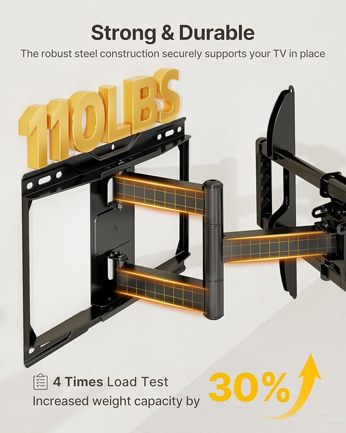 monTEK Full Motion TV Wall Mount
