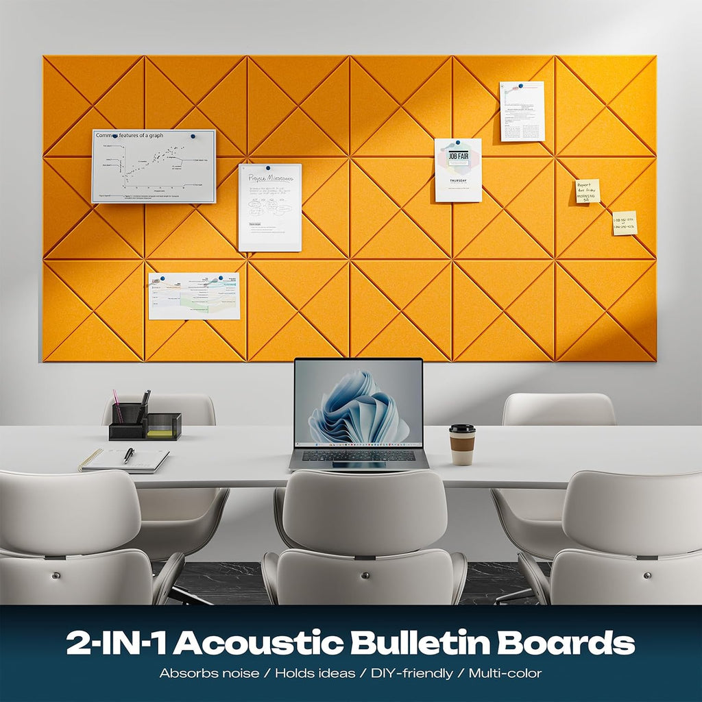 sonicism 12 pack x-lined acoustic panels, side view