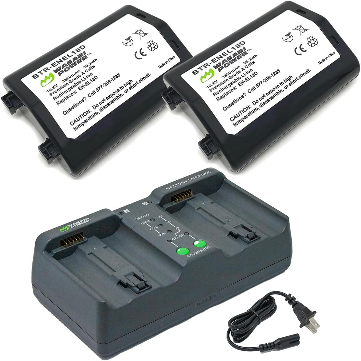 Wasabi Power Battery 2-Pack and Dual Charger