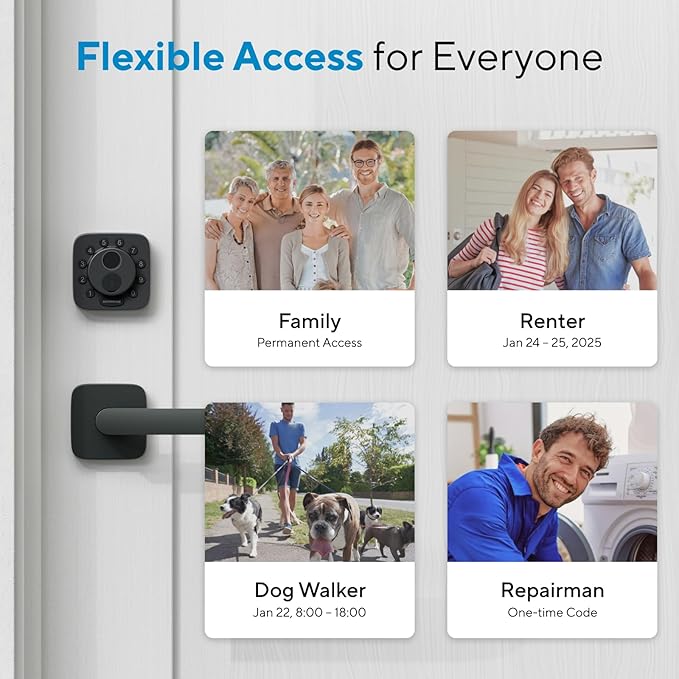 ULTRALOQ Bolt Smart Lock, Built-in Wi-Fi, Matter Over Thread, Works