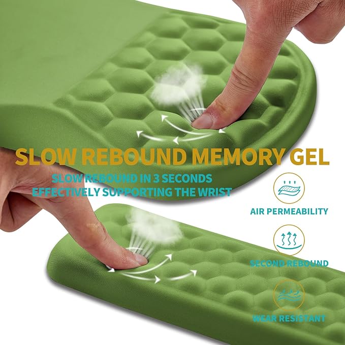 Hokafenle 2 in 1 Ergonomic Mouse Pad Wrist Support & Wrist Rest