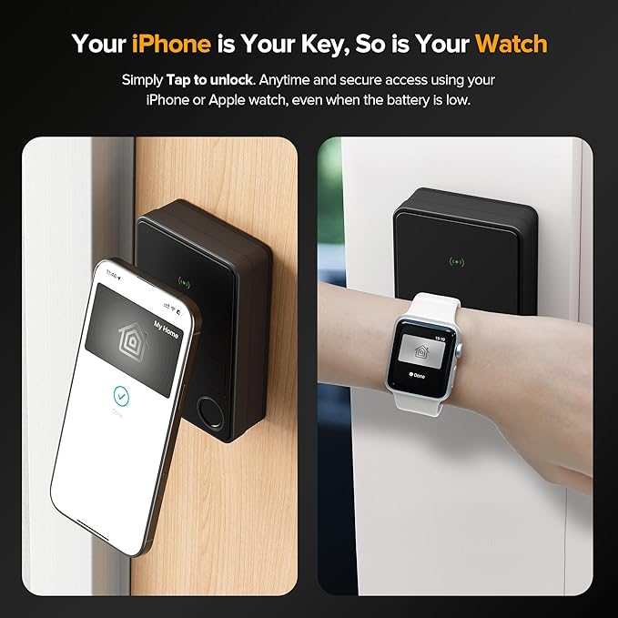 X3 Apple Home Key Door Lock Deadbolt, iOS ONLY, Smart Keyless Entry Door Lock