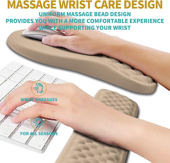 Hokafenle 2 in 1 Ergonomic Mouse Pad Wrist Support & Wrist Rest