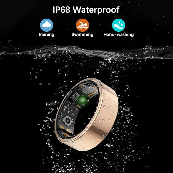 Smart Health Ring for Women Men, Fitness Tracker Ring